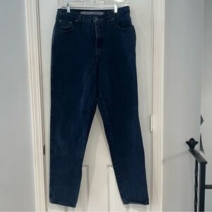 Vintage Zena Women's Size 14 High Rise Tapered Mom Jeans Indigo 
Denim